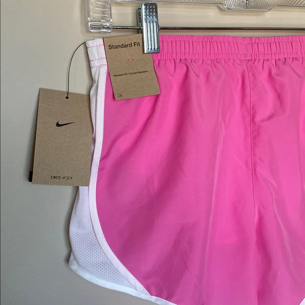 Nike Pink and White Running Shorts